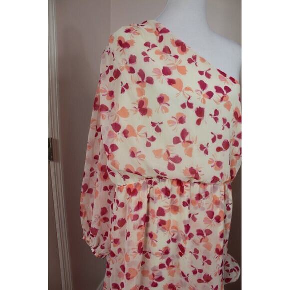 ALEXIS Target Sz 3x Pink Ruffle One Shoulder Dress NWT - Picture 6 of 9